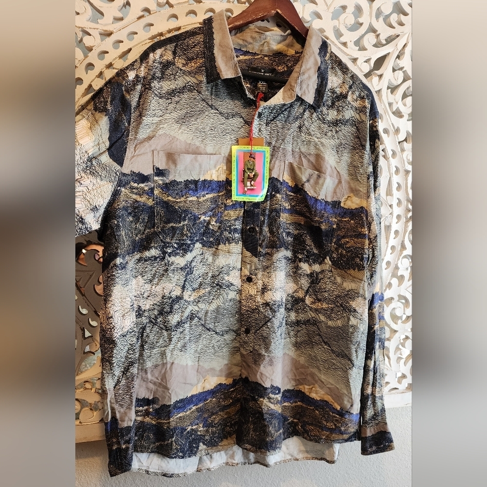 Houston White Brushed Rayon Outdoor Woven Button-down Shirt size XXL NWT - Picture 7 of 12